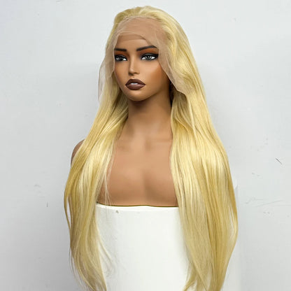 The Solar Smooth — 13x4 Lace Frontal Straight Blonde #613 Wig (Density 250%)