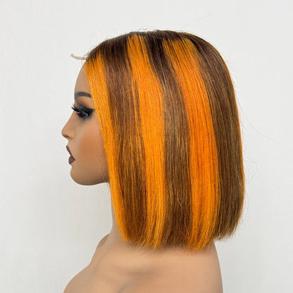 Le Carré Céleste — Perruque Bob 2x6 HD Lace Closure Bone Straight (Densité 250%)