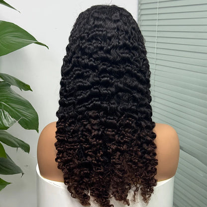 La Somptueuse Birmane — Perruque 5x5 Lace Closure Deep Curly (Densité 300%)