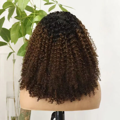 The Afro Crown — Kinky Curly Wig with Bangs (Maximum Density 350%)