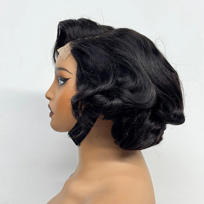 The Voluptuous Short Bob — 5x5 Lace Closure Loose Bouncy Wig (Density 230%)