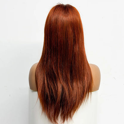 The Majestic Smooth — 4x4 Lace Closure Straight Wig (Supreme Density 280% - 22")