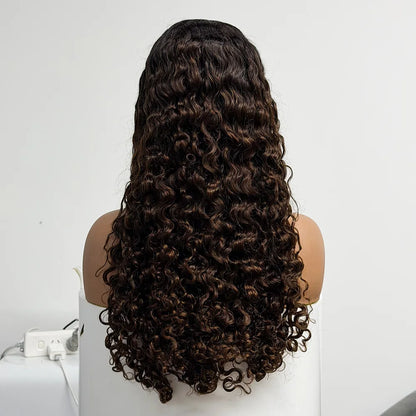 The Ebony Mermaid — 13x4 HD Lace Frontal Water Wave Wig (Density 300%)
