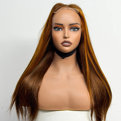 The Majestic Smooth — 4x4 Lace Closure Straight Wig (Supreme Density 280% - 22")