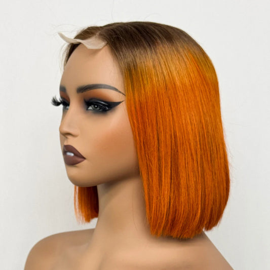 The Celestial Bob — 2x6 HD Lace Closure Bone Straight Bob Wig (Density 250%)