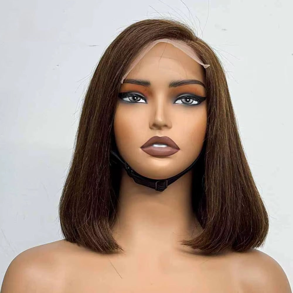 Le Bob C-Part — Perruque Carré 5x5 HD Lace Closure Bone Straight (Densité Suprême 280%)