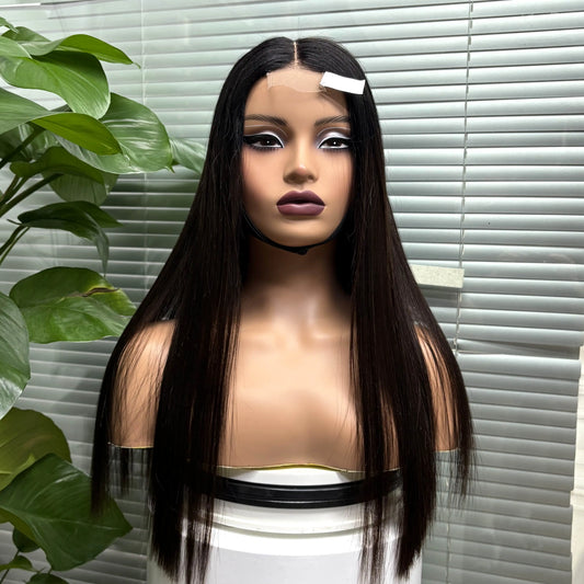 The Divine Straight — 2x6 HD Lace Closure Colored Wig (Density 300%)
