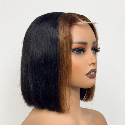 Le Carré Céleste — Perruque Bob 2x6 HD Lace Closure Bone Straight (Densité 250%)