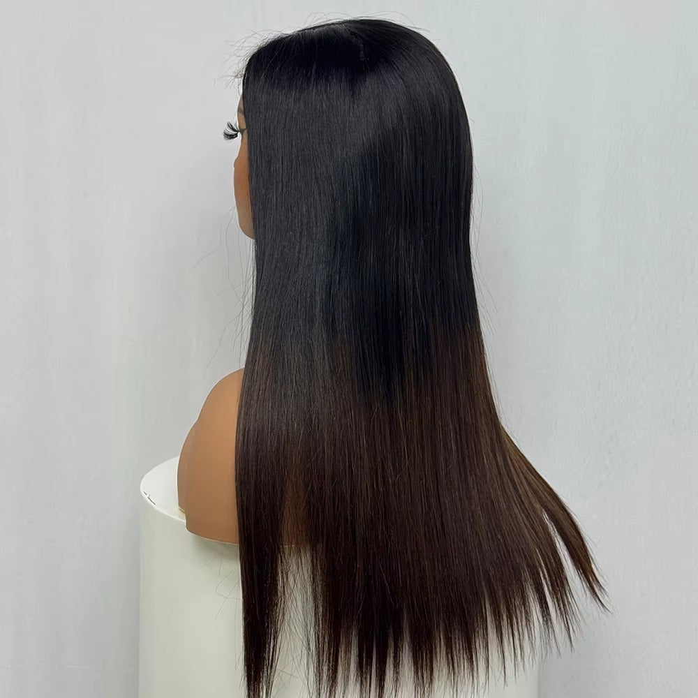 The Sunset Dynasty Smooth — 2x6 Real HD Lace Closure Straight Wig (Density 300%)