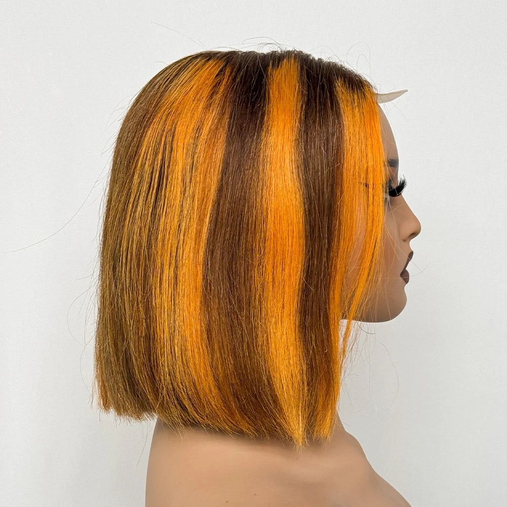 Le Carré Céleste — Perruque Bob 2x6 HD Lace Closure Bone Straight (Densité 250%)