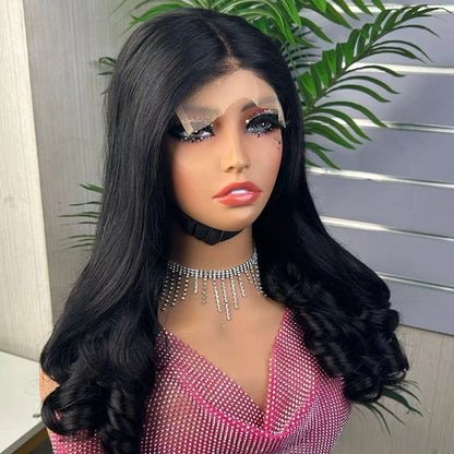 The Royal Flower — 5x5 HD Lace Closure Flower Curly Wig (Maximum Density 350%)