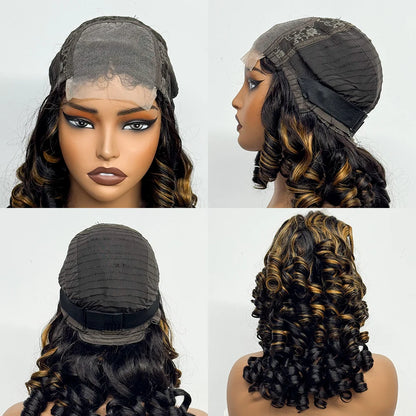 La Royale Bouncy — Perruque 4x4 Lace Closure Loose Wave (Densité Suprême 300% - 22")