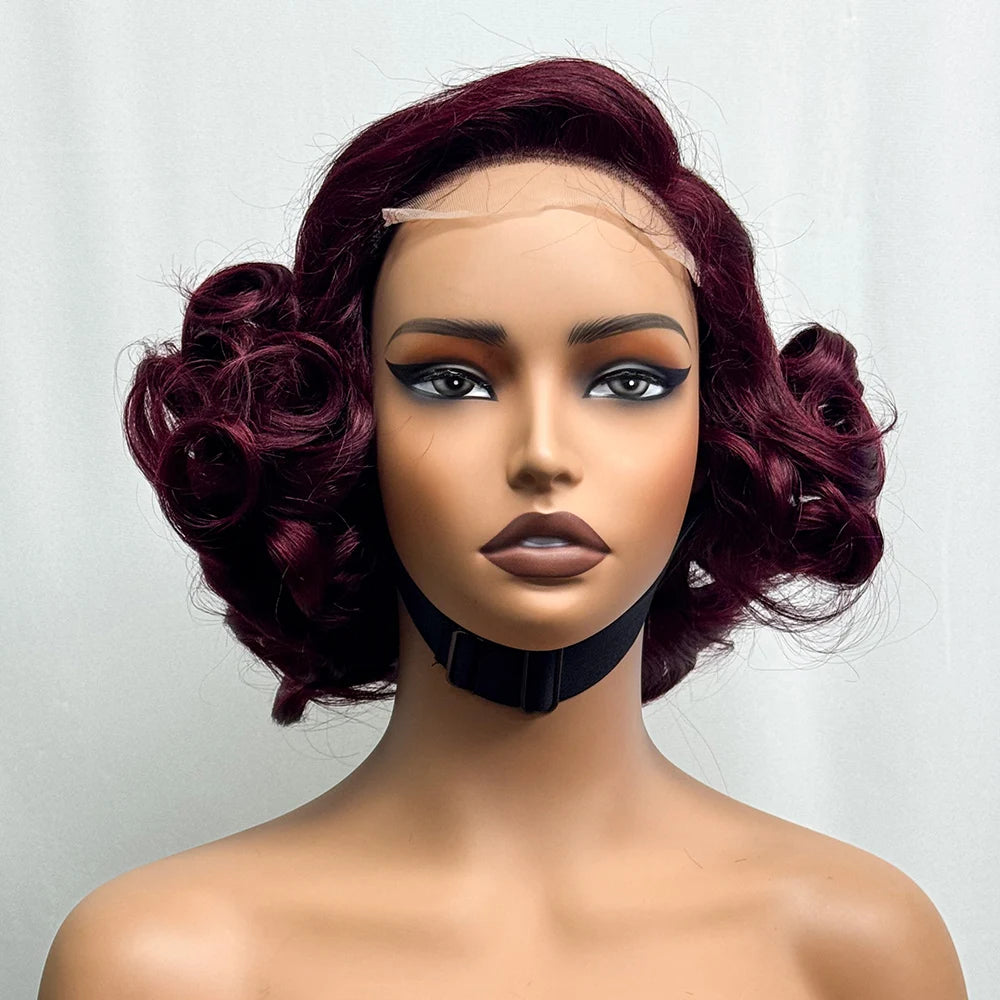 La Parisienne Bouncy — Perruque 5x5 HD Lace Closure Carré Loose Wave (Densité 250% - 14")