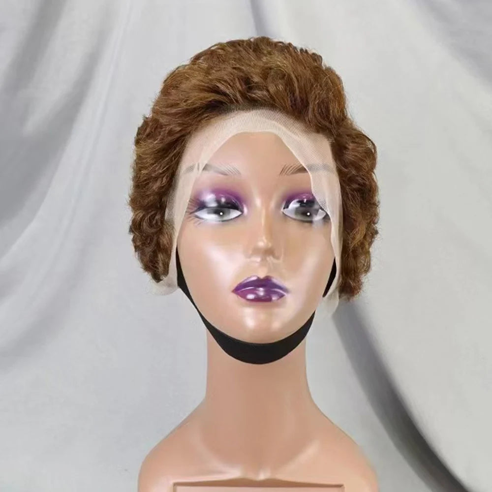 La Petite Audacieuse — Perruque 13x4 Lace Frontal Pixie Curly (Densité 180%)