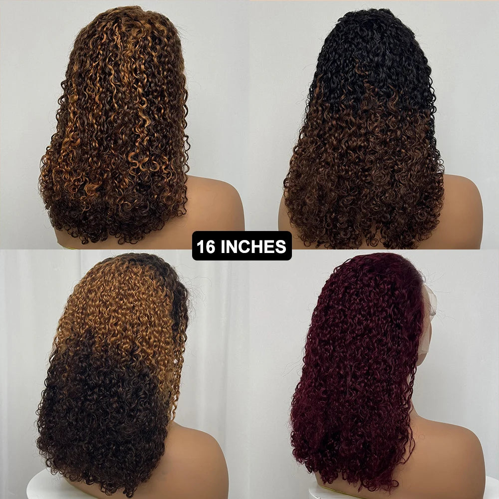 The Pixie Crown — 13x4 Lace Frontal Short Kinky Curly Wig (Density 300%)