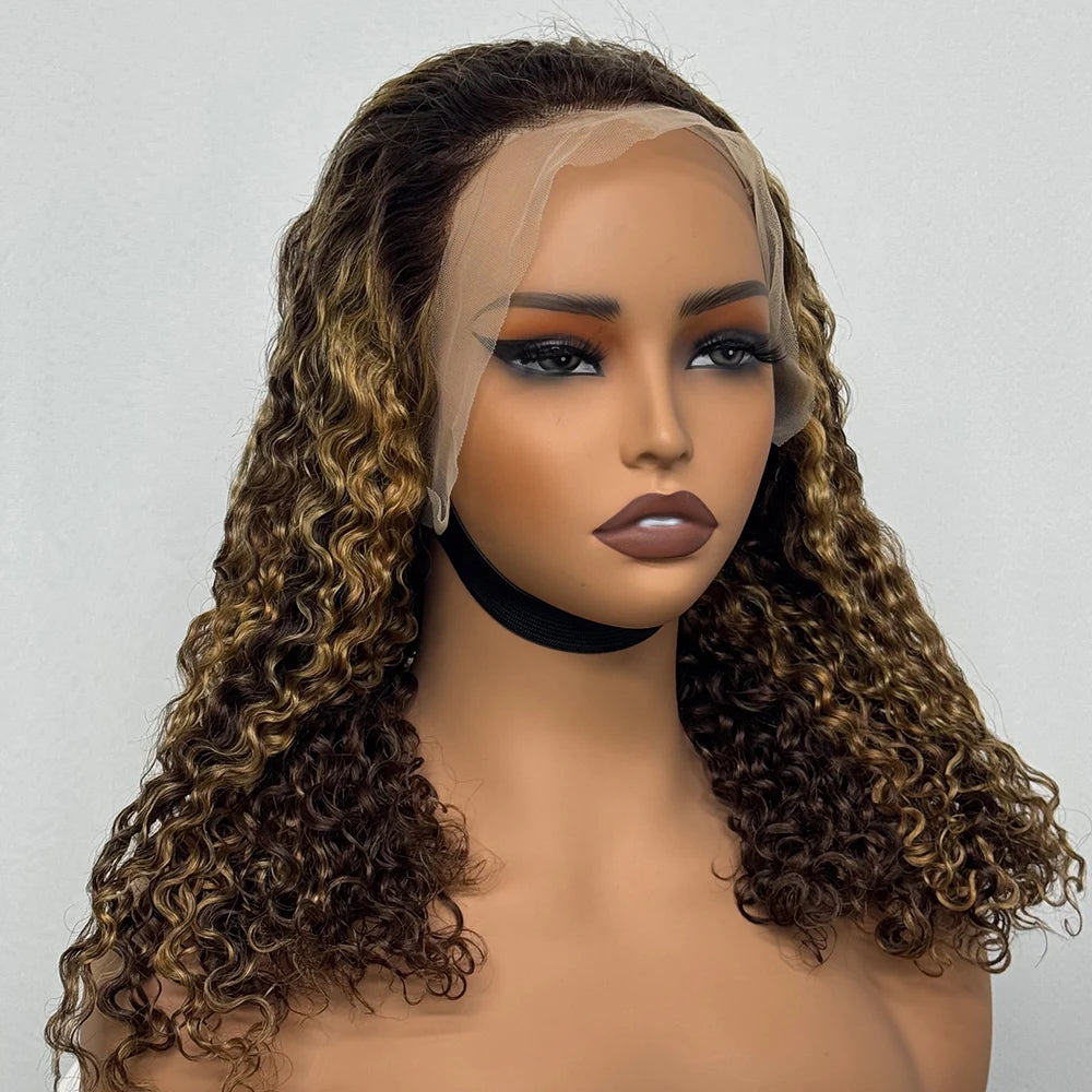 The Sumptuous Autumn — 13x4 Lace Frontal Water Wave Colored Wig (Density 250%)