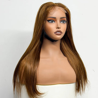 The Majestic Smooth — 4x4 Lace Closure Straight Wig (Supreme Density 280% - 22")