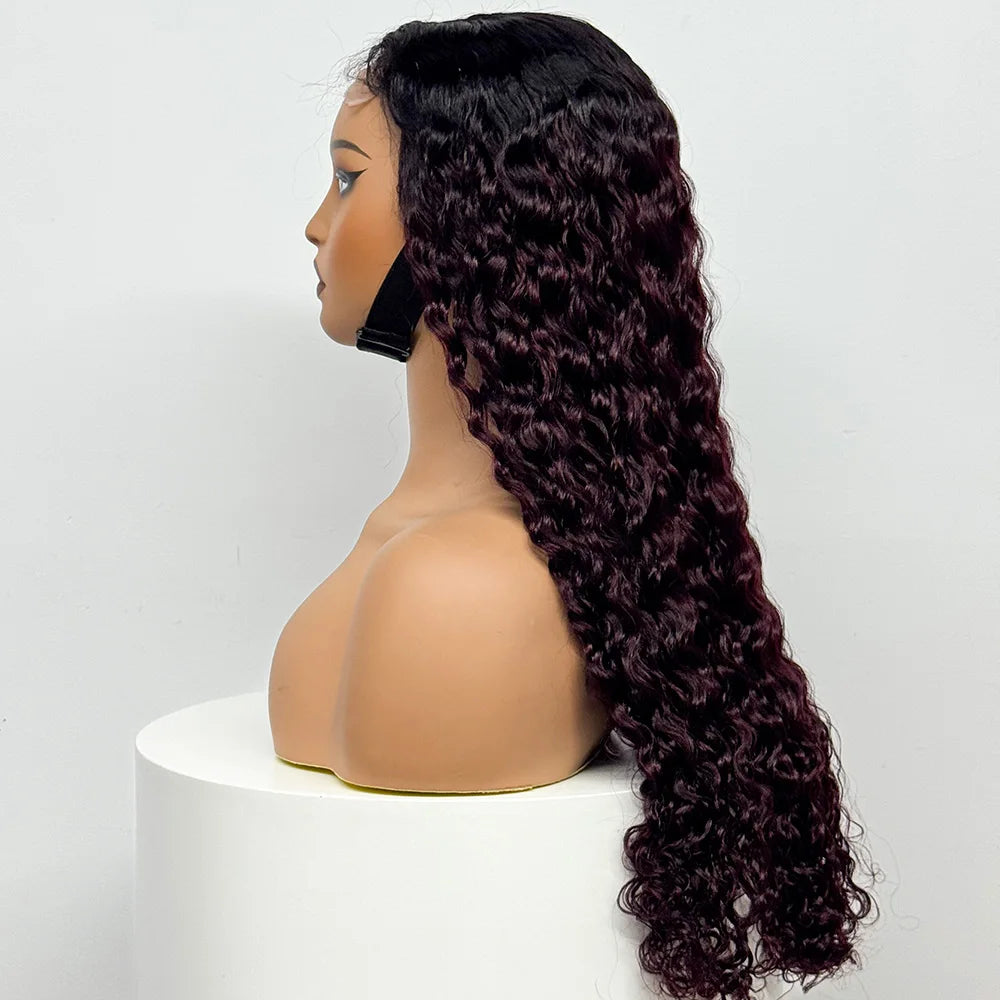 The Supreme Cascade — 4x4 HD Lace Closure Deep Water Wave Wig (Supreme Density 300% - 28")