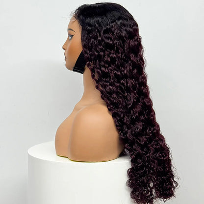 The Supreme Cascade — 4x4 HD Lace Closure Deep Water Wave Wig (Supreme Density 300% - 28")