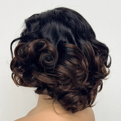 La Parisienne Bouncy — Perruque 5x5 HD Lace Closure Carré Loose Wave (Densité 250% - 14")
