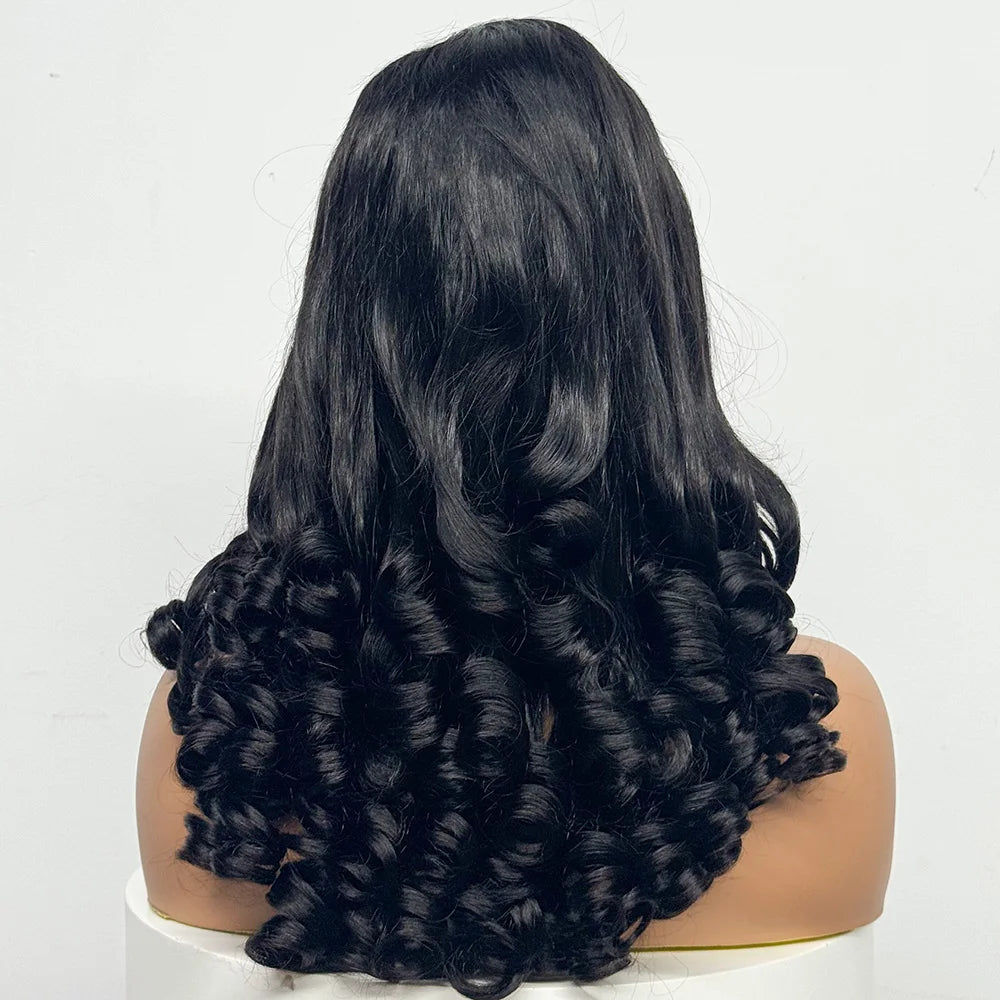 La Volcanique Spirale — Perruque 5x5 HD Lace Closure Spiral Curl (Densité Suprême 300% - 22")
