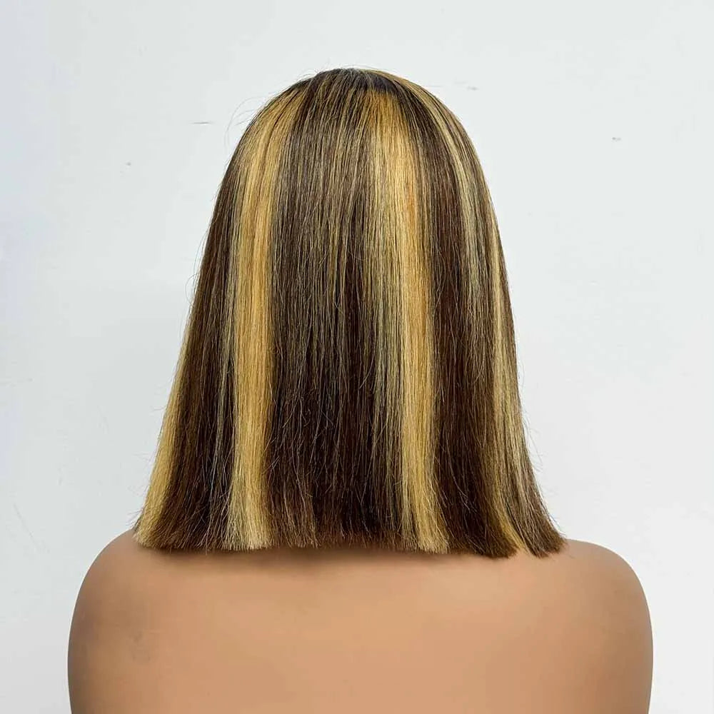 Le Bob C-Part — Perruque Carré 5x5 HD Lace Closure Bone Straight (Densité Suprême 280%)