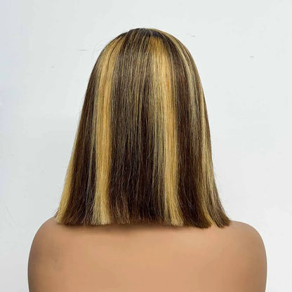 Le Bob C-Part — Perruque Carré 5x5 HD Lace Closure Bone Straight (Densité Suprême 280%)
