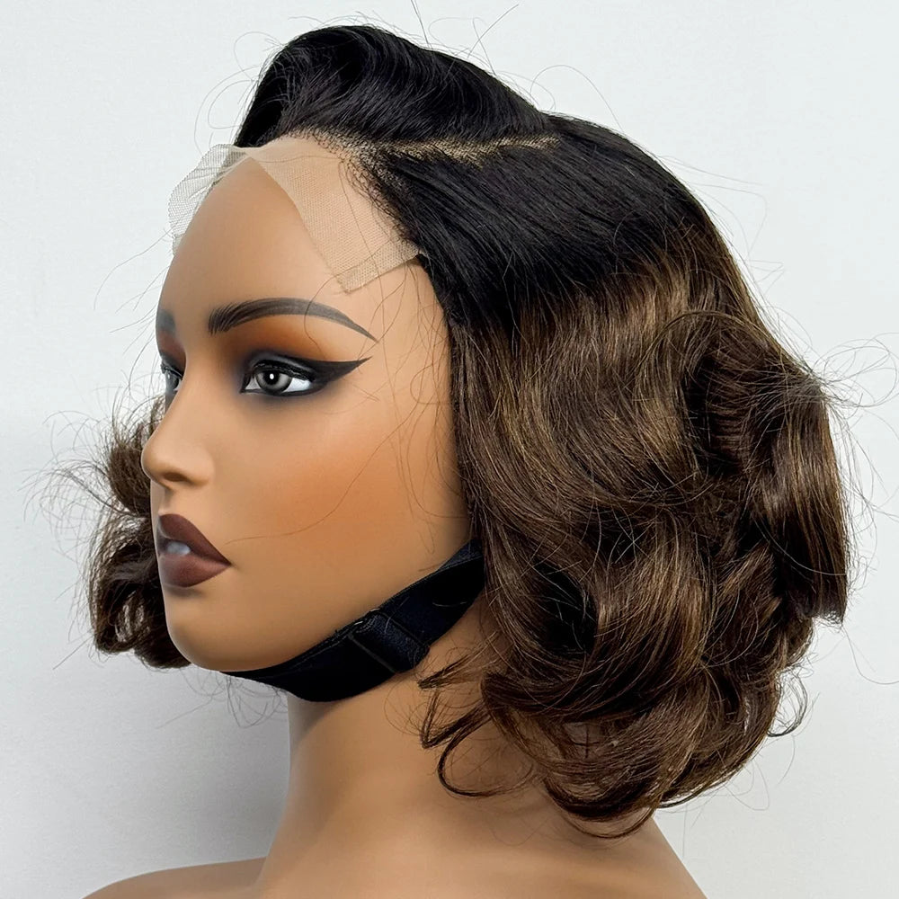 The Voluptuous Short Bob — 5x5 Lace Closure Loose Bouncy Wig (Density 230%)