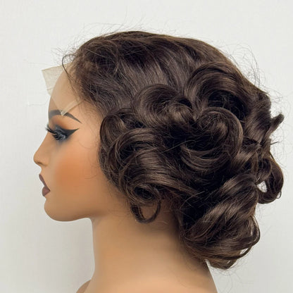 La Parisienne Bouncy — Perruque 5x5 HD Lace Closure Carré Loose Wave (Densité 250% - 14")
