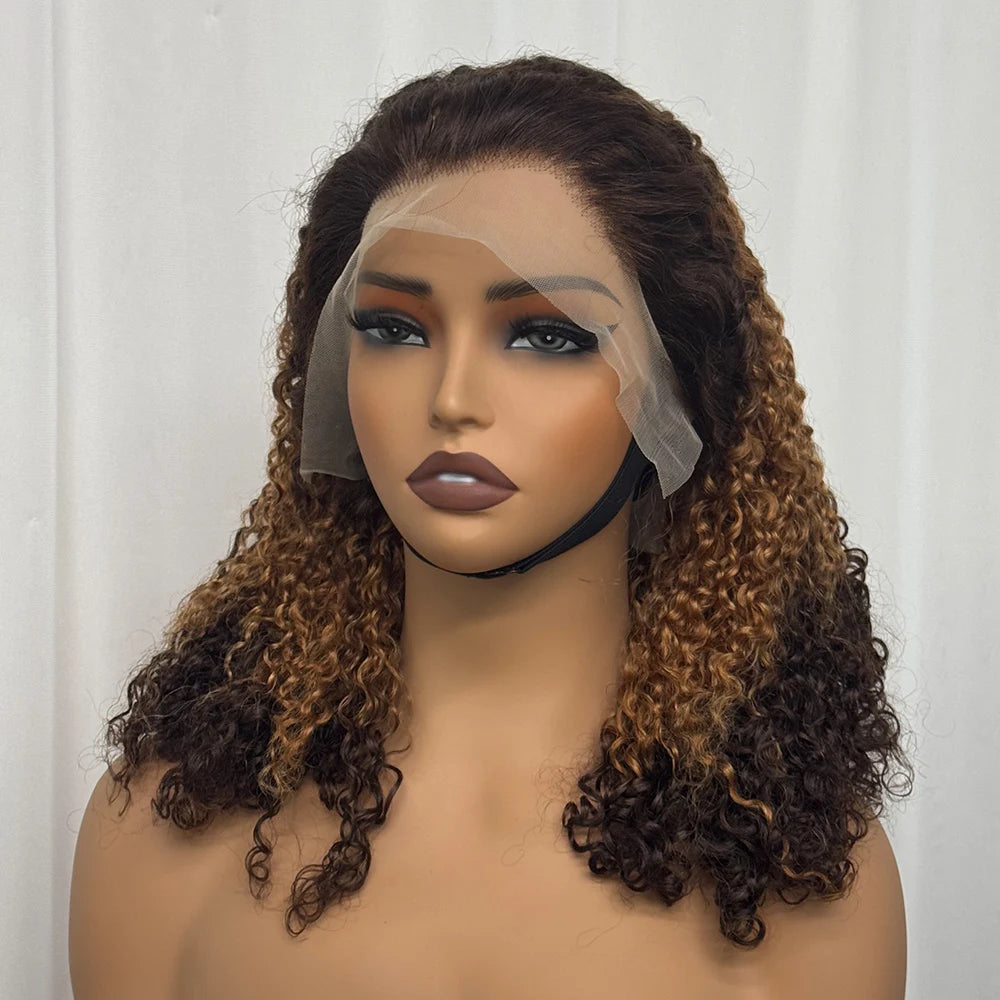 The Pixie Crown — 13x4 Lace Frontal Short Kinky Curly Wig (Density 300%)