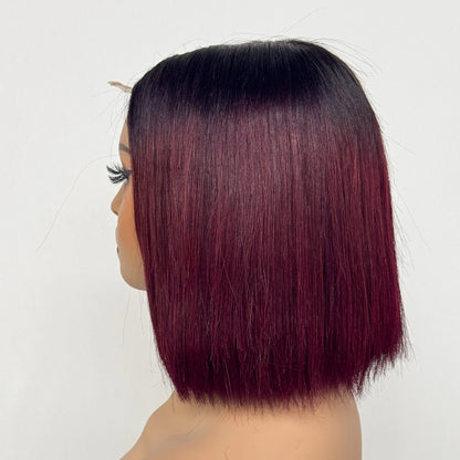 Le Carré Céleste — Perruque Bob 2x6 HD Lace Closure Bone Straight (Densité 250%)