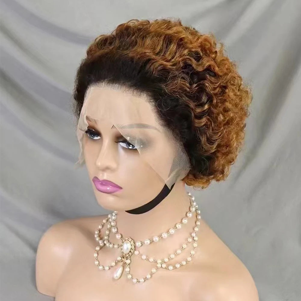 La Pixie Divine — Perruque 13x4 Lace Frontal Kinky Curly (Densité 180%)