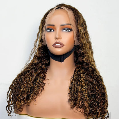 The Luminous Ocean — 13x4 Lace Frontal Water Wave Highlighted Wig (Density 300%)
