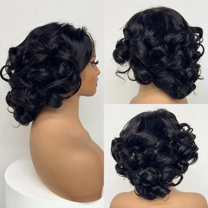 La Parisienne Bouncy — Perruque 5x5 HD Lace Closure Carré Loose Wave (Densité 250% - 14")