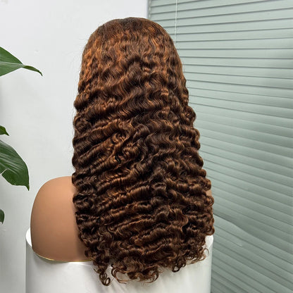 La Somptueuse Birmane — Perruque 5x5 Lace Closure Deep Curly (Densité 300%)
