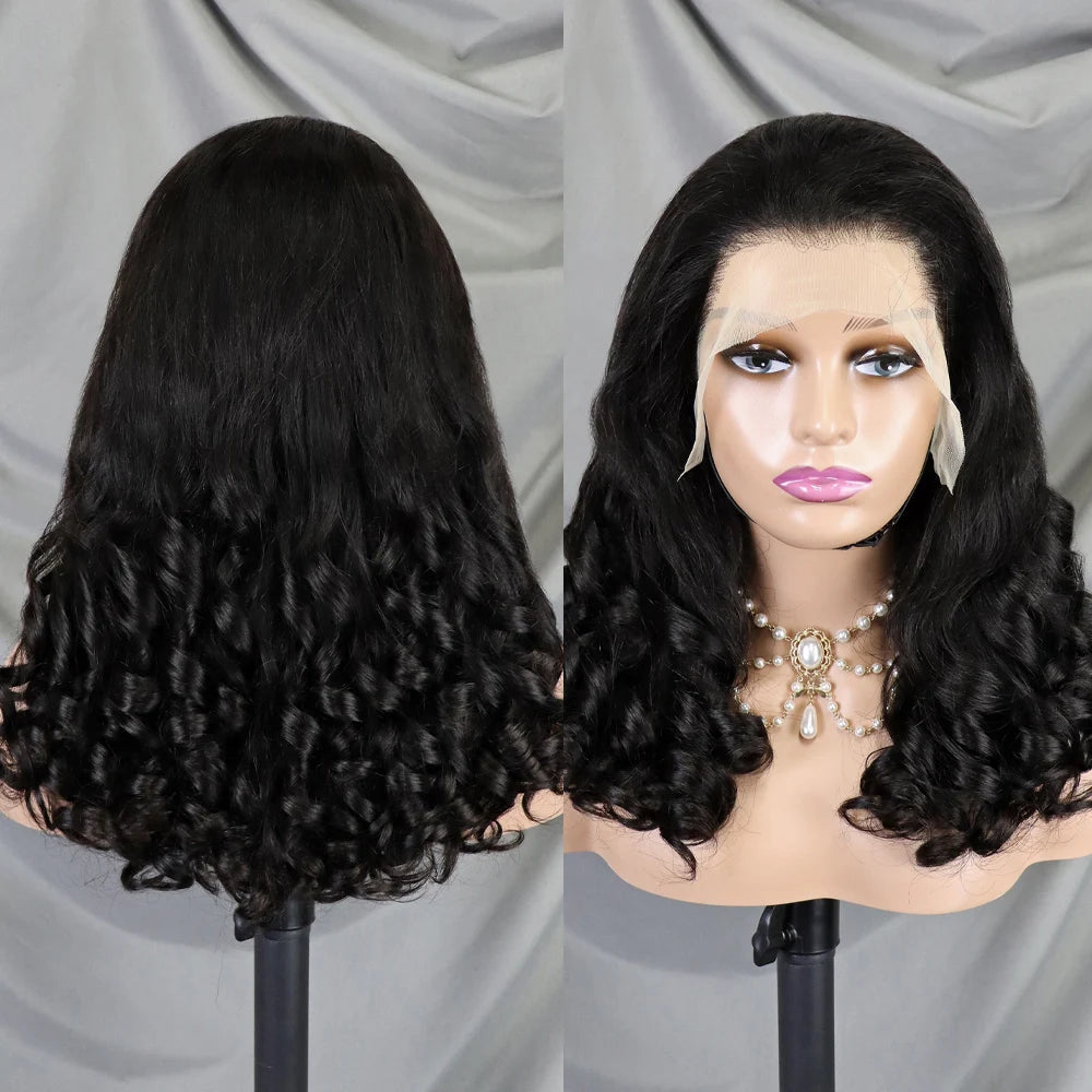 La Volcanique Fumi — Perruque 13x4 HD Lace Frontal Loose Bouncy (Densité 300%)