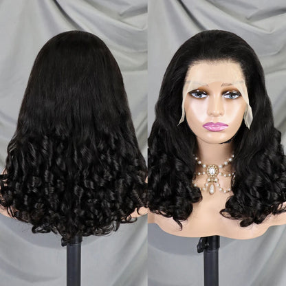 La Volcanique Fumi — Perruque 13x4 HD Lace Frontal Loose Bouncy (Densité 300%)