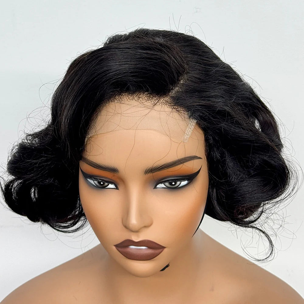 The Voluptuous Short Bob — 5x5 Lace Closure Loose Bouncy Wig (Density 230%)