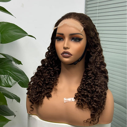 La Somptueuse Birmane — Perruque 5x5 Lace Closure Deep Curly (Densité 300%)