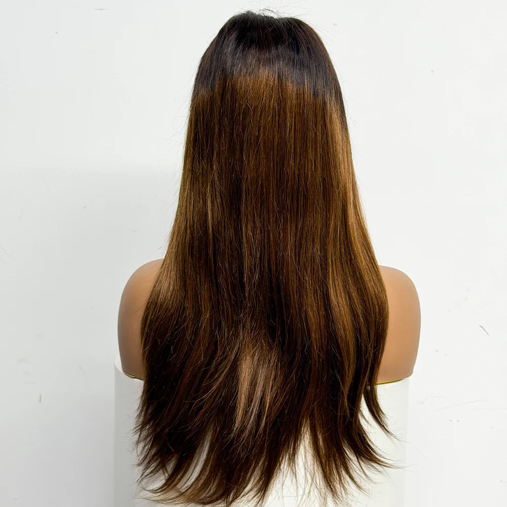 The Majestic Smooth — 4x4 Lace Closure Straight Wig (Supreme Density 280% - 22")