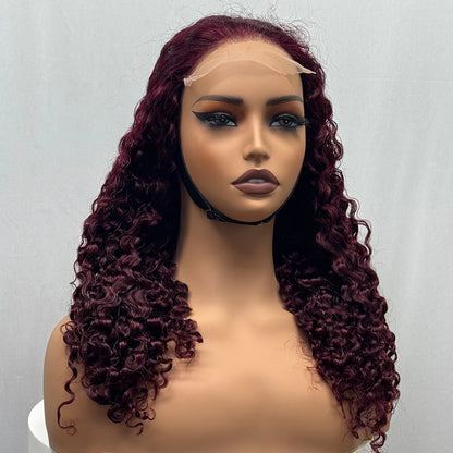 La Somptueuse Birmane — Perruque 5x5 Lace Closure Deep Curly (Densité 300%)