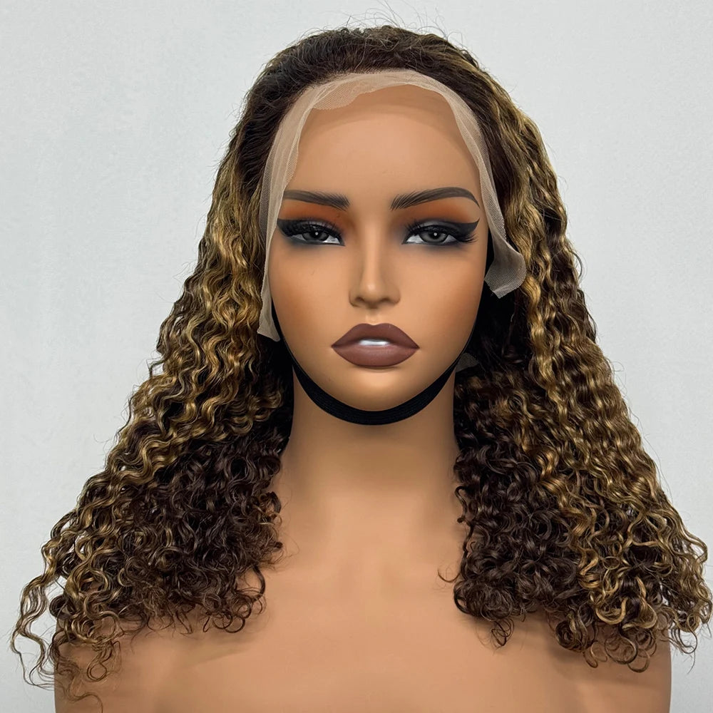 The Sumptuous Autumn — 13x4 Lace Frontal Water Wave Colored Wig (Density 250%)