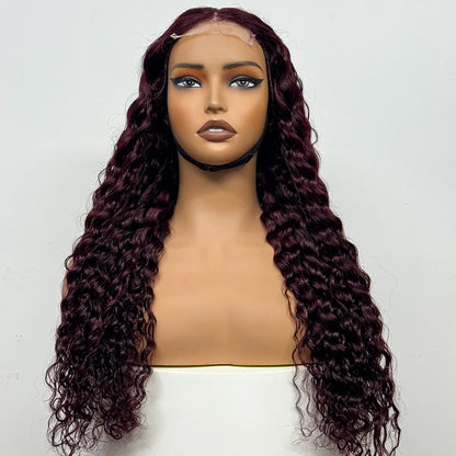 The Supreme Cascade — 4x4 HD Lace Closure Deep Water Wave Wig (Supreme Density 300% - 28")