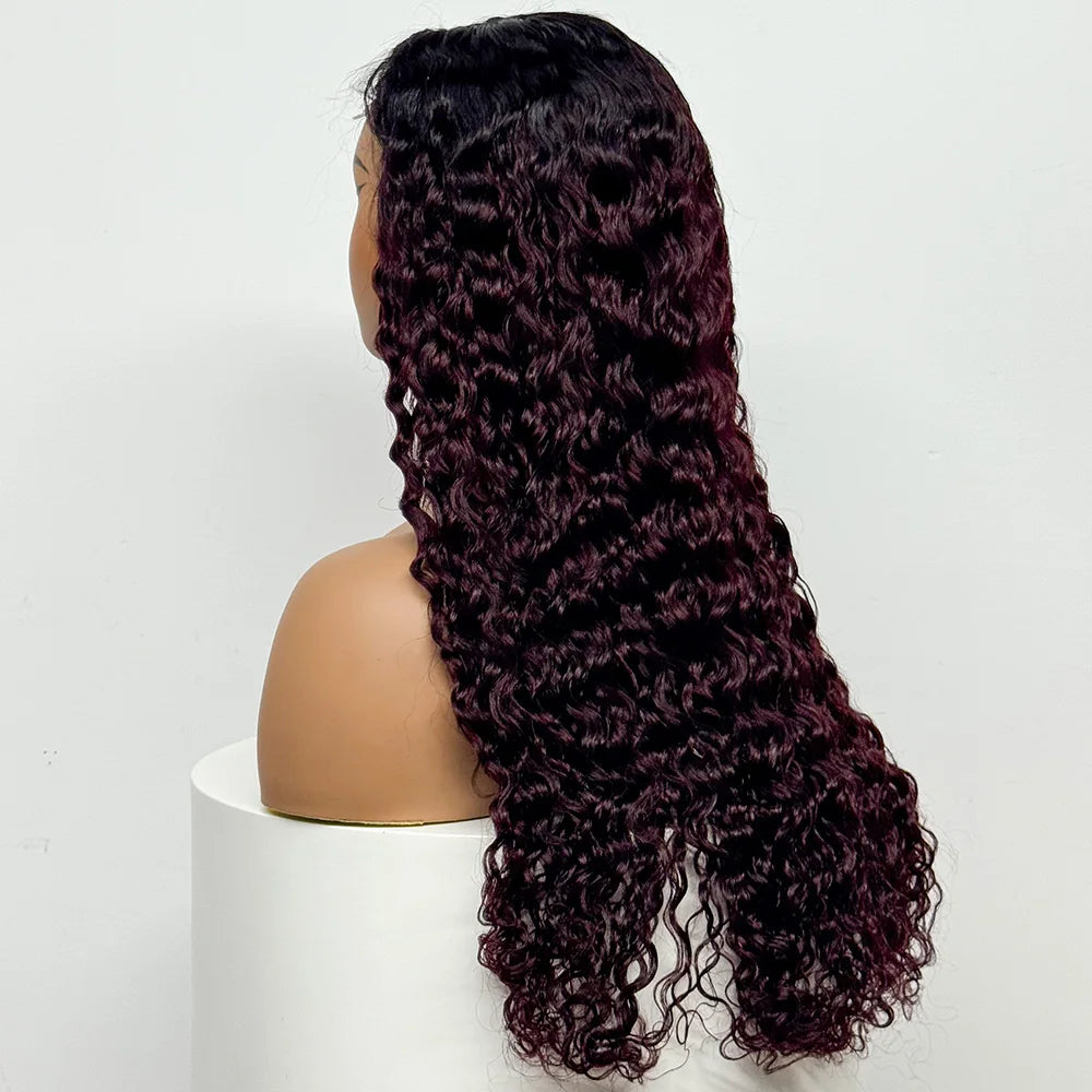 The Supreme Cascade — 4x4 HD Lace Closure Deep Water Wave Wig (Supreme Density 300% - 28")