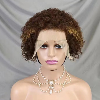 La Pixie Divine — Perruque 13x4 Lace Frontal Kinky Curly (Densité 180%)
