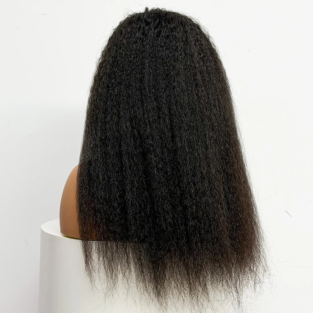 La Plénitude Yaki — Demi-Perruque Half Wig Kinky Straight (Densité 250%)