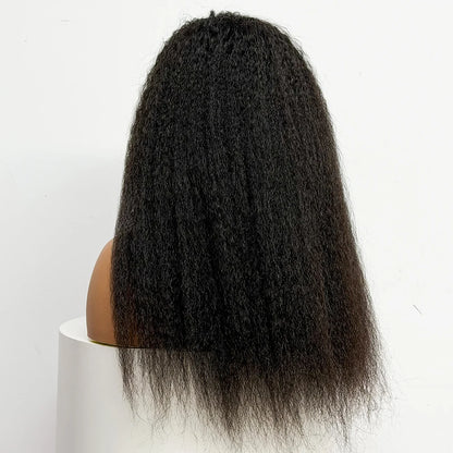 La Plénitude Yaki — Demi-Perruque Half Wig Kinky Straight (Densité 250%)