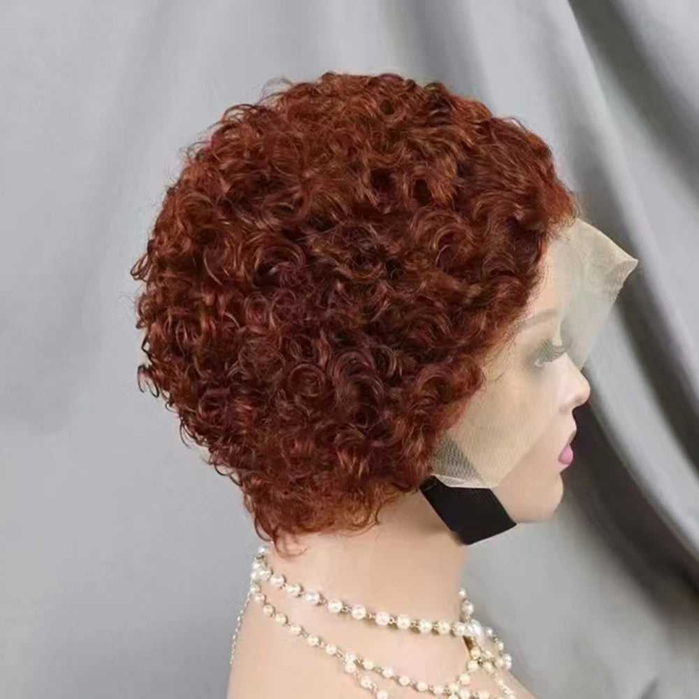La Pixie Divine — Perruque 13x4 Lace Frontal Kinky Curly (Densité 180%)
