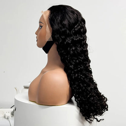 The Ebony Mermaid — 13x4 HD Lace Frontal Water Wave Wig (Density 300%)