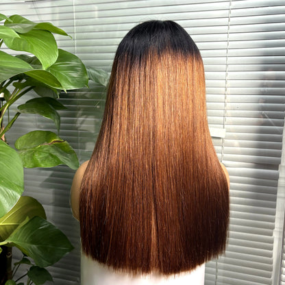 The Divine Straight — 2x6 HD Lace Closure Colored Wig (Density 300%)